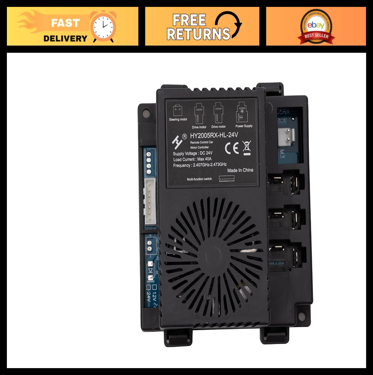 24V Electric Ride-On Car Receiver Controller Motherboard Replacement Parts for K