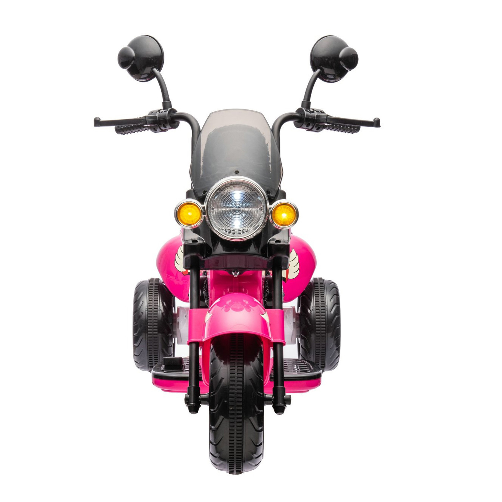 12V Freddo Kids Cruiser Chopper Motorcycle Ride On Toy Car W/ LED Lights Pink