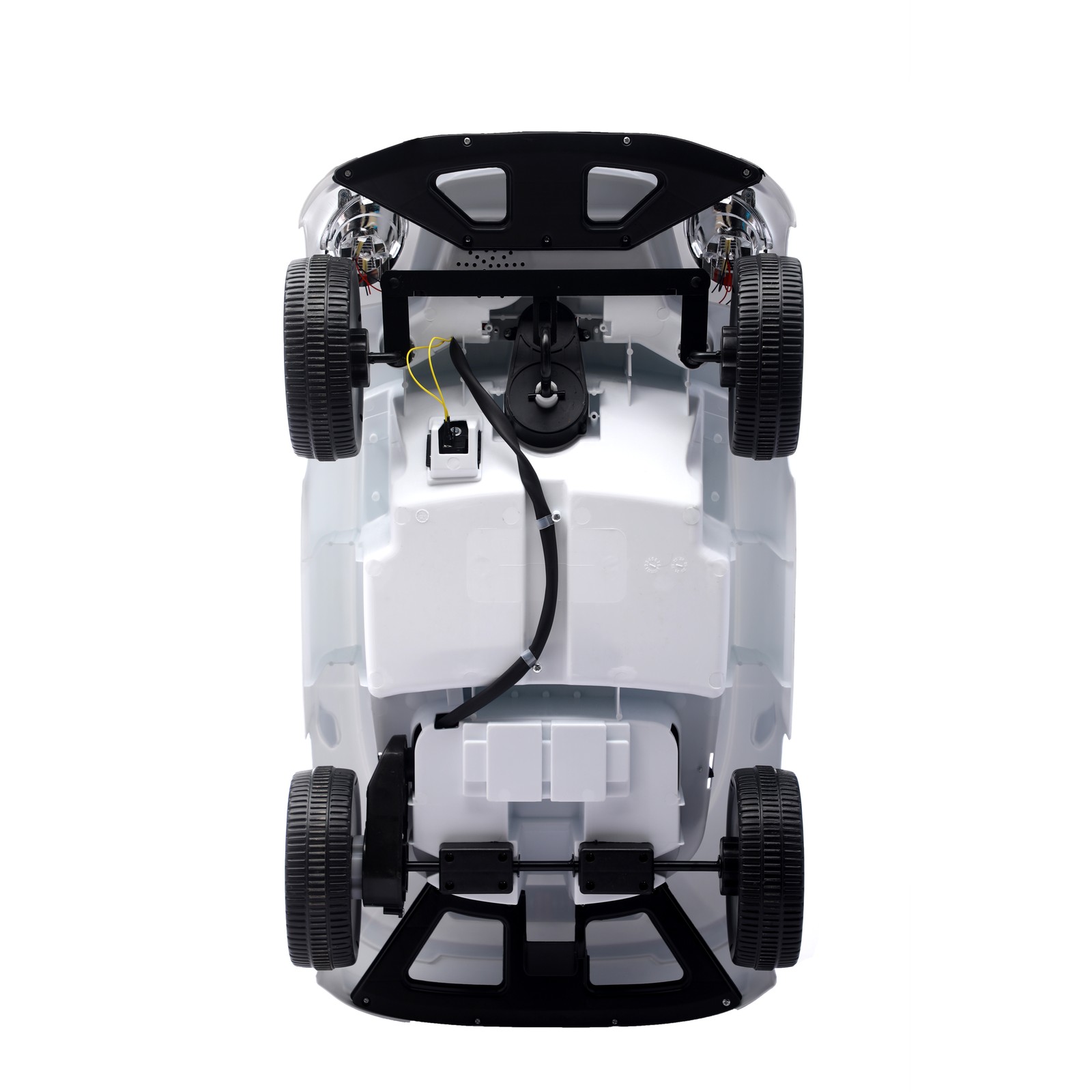 Ride on car Kids Electric Car Riding Toys for Kids W/Remote Control Swing White