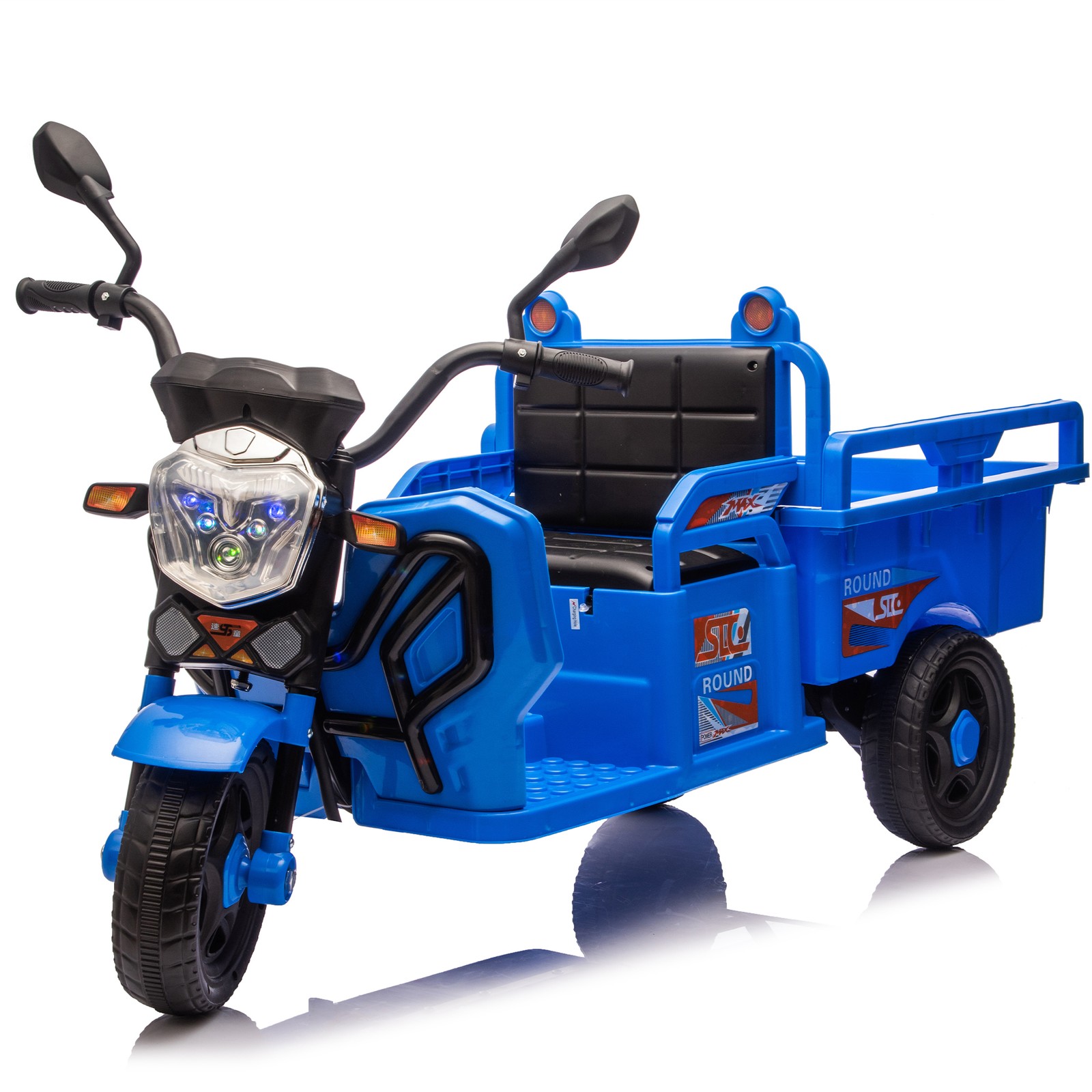 12V Kids Electric 3-Wheel Cargo Truck 2WD Ride on Truck Car Gift for Boys &Girls