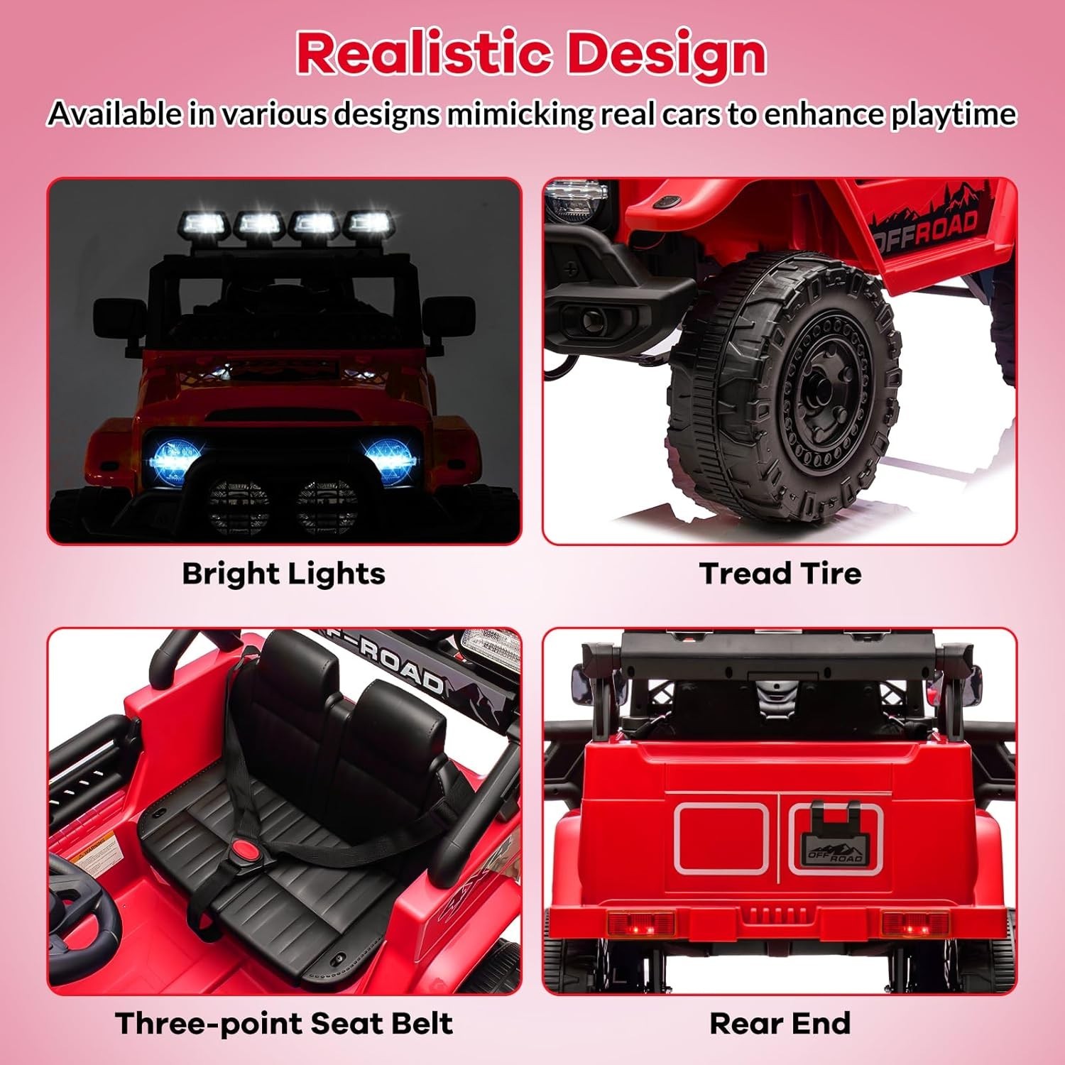 12V Kids Ride On Truck Car 2WD Battery Powered Vehicle with Remote Control