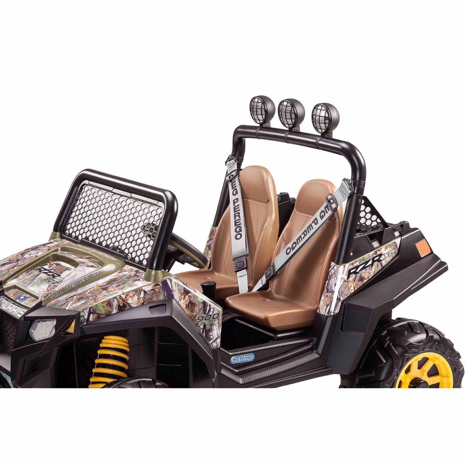 12V Peg Perego Polaris RZR 900 Battery-Powered Ride-On ATV, Ages 3+, Camo