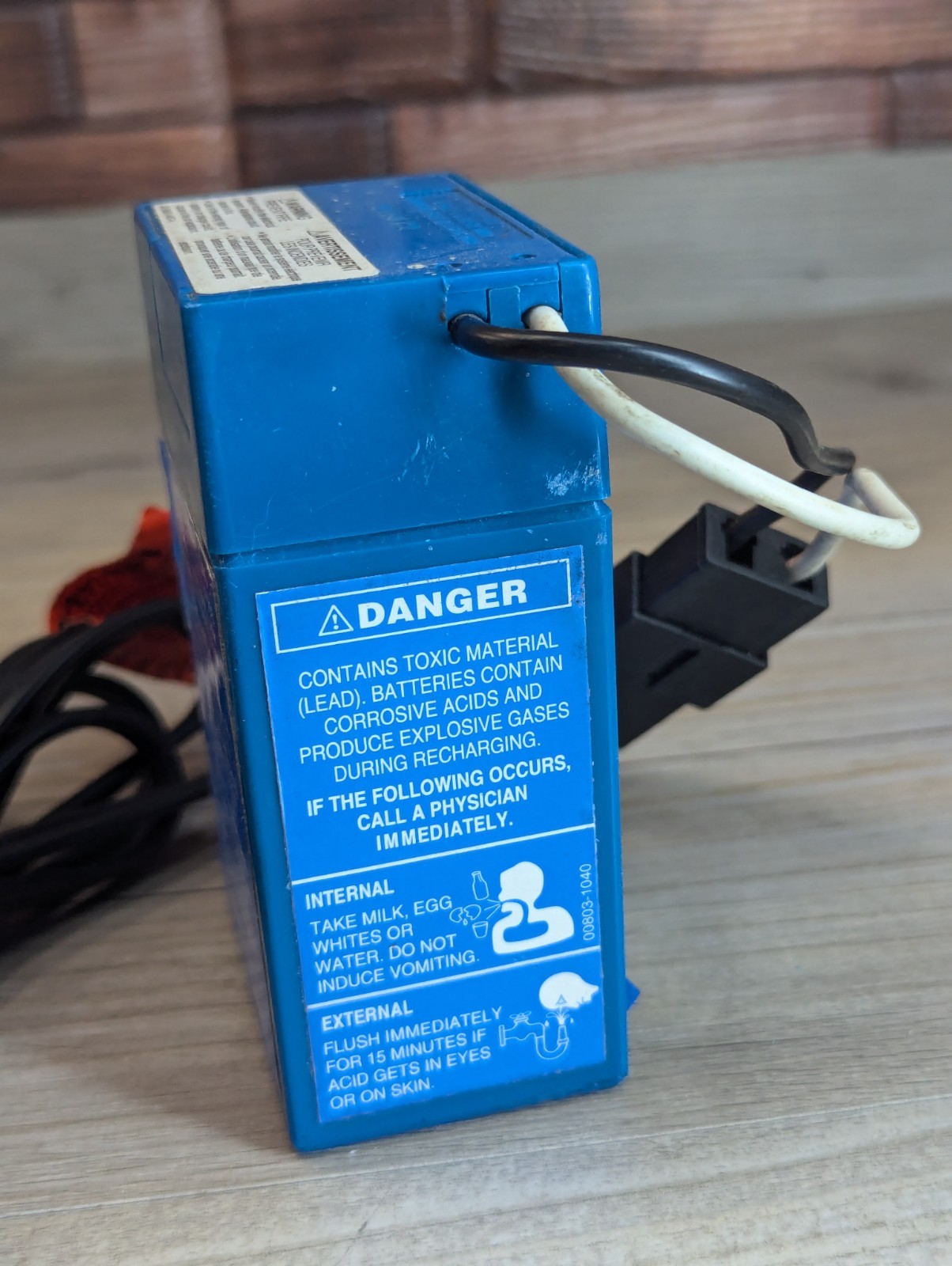 Fisher-Price Power Wheels 6V 4.0 Amp Battery Model 00801-1457 & Power Cord