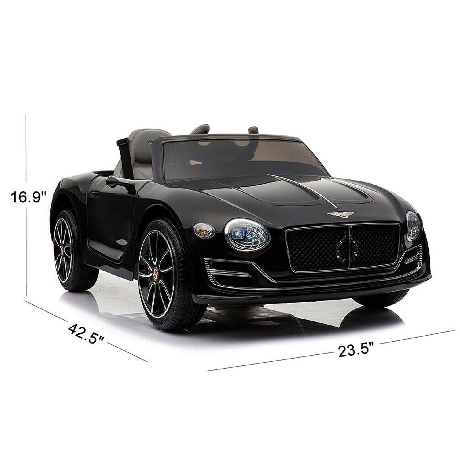 12V Electric Kids Ride on Car Bentley Style Toy Gift Remote Control LED Light US