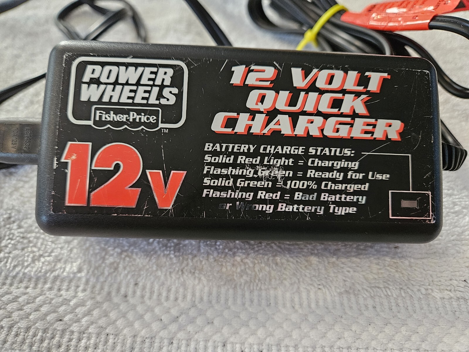 Genuine Fisher Price Power Wheels 12 Volt Quick Charger – Model 00801-1429