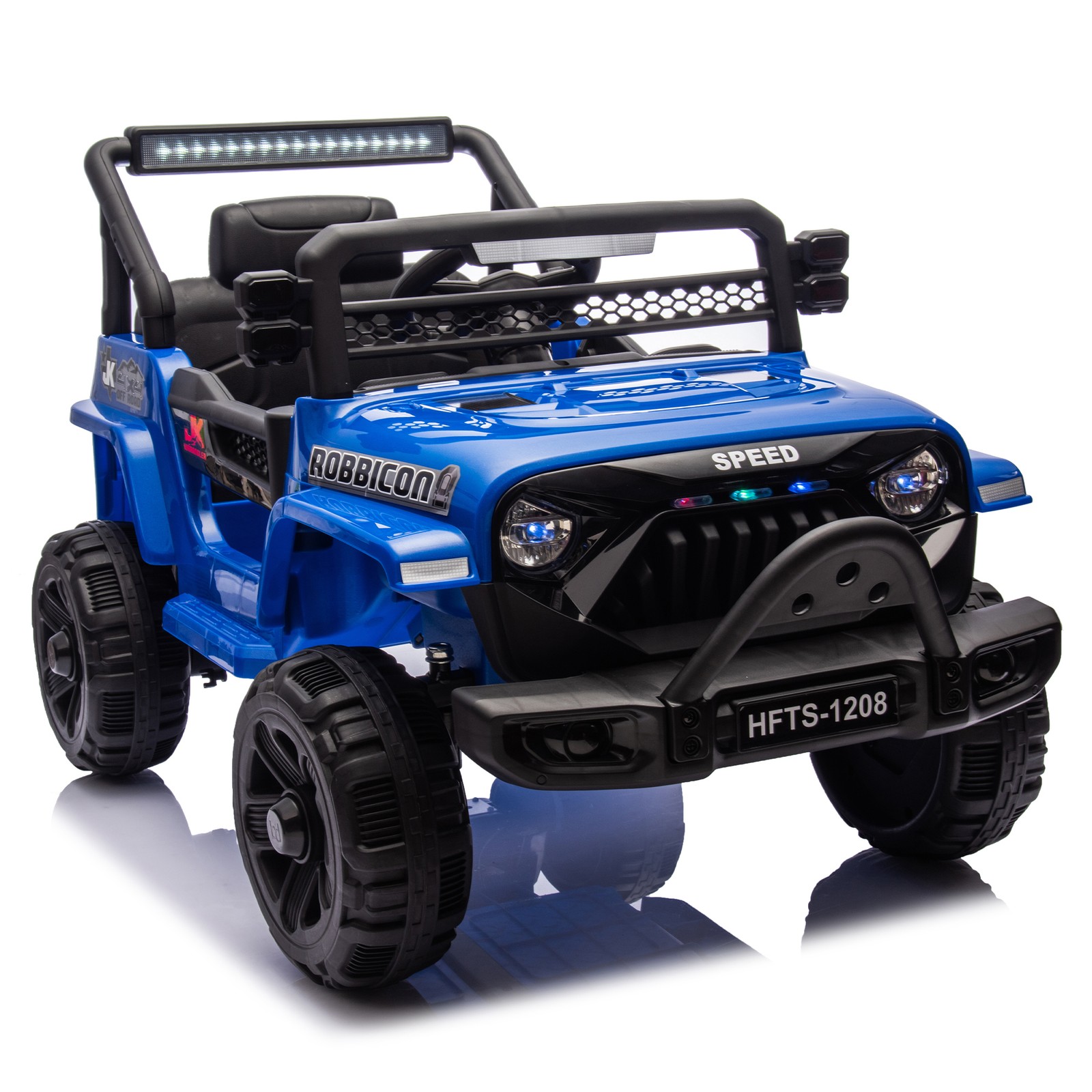 12V Kids Ride On Electric Truck Car Early education function kids aged 1-4 Blue