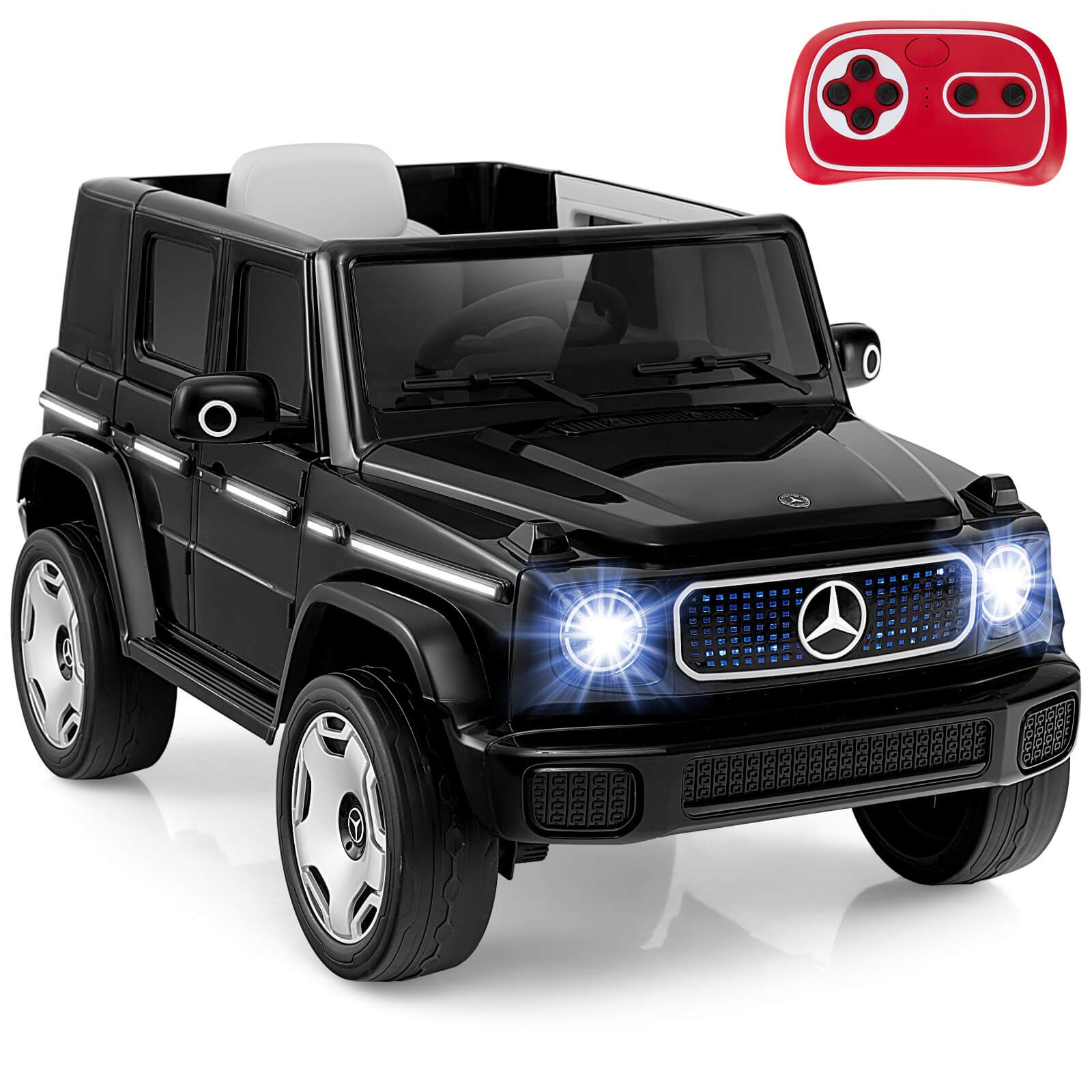 Licensed Mercedes-Benz EQG Kids Ride On Car w/ Remote Control Detachable Battery