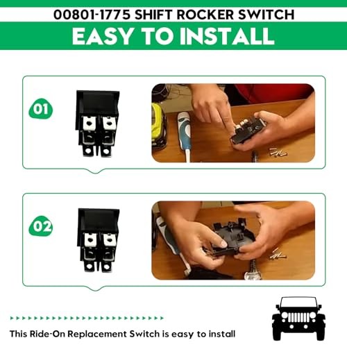 00801-1775 Shifter Rocker Switch DPDT 6 Pin for Power Wheels,fits for Fisher