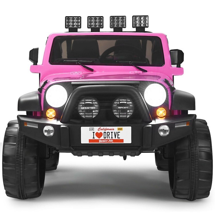 12V Battery Rechargeable Kids Ride on Car Truck w/Remote Control & Storage Room