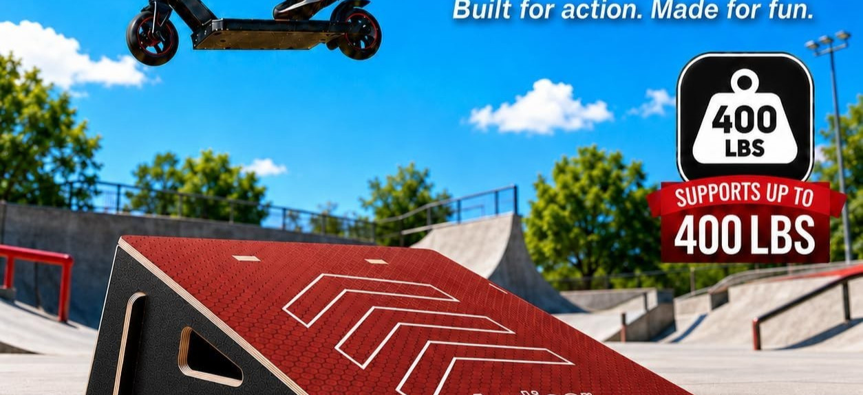 NEW Kids Jumping Ramp for Skateboard Bike Scooter BMX RC Car Dirt Bike 25.2in