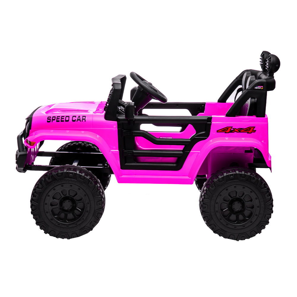 12V Kids Electric Car Ride on Toy Pink Jeep-style Battery Powered w/Remote MP3