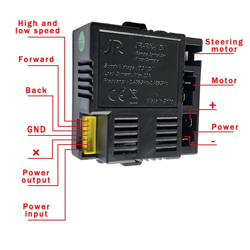 JR-RX-12V JR1630RXS 2.4G Bluetooth Control Box Controller Circuit Board Conve…