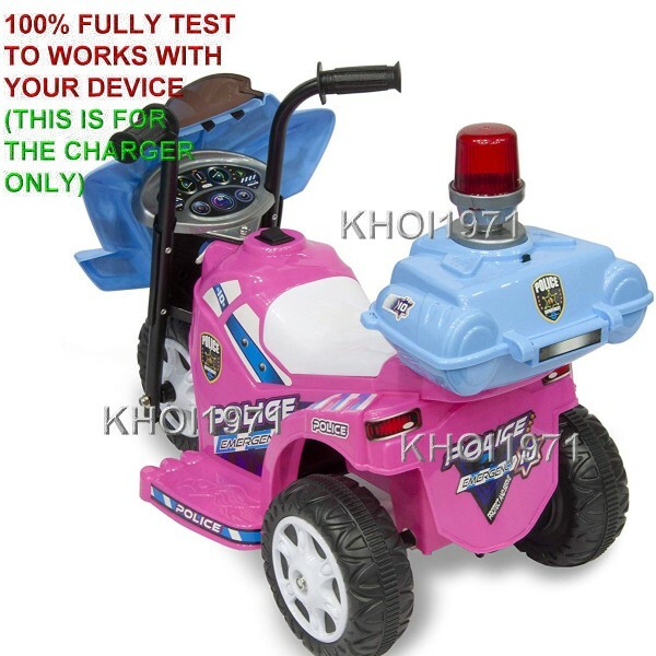 WALL Charger AC adapter FOR Kid Motorz Lil POLICE Patrol ride on QVC HSN & other