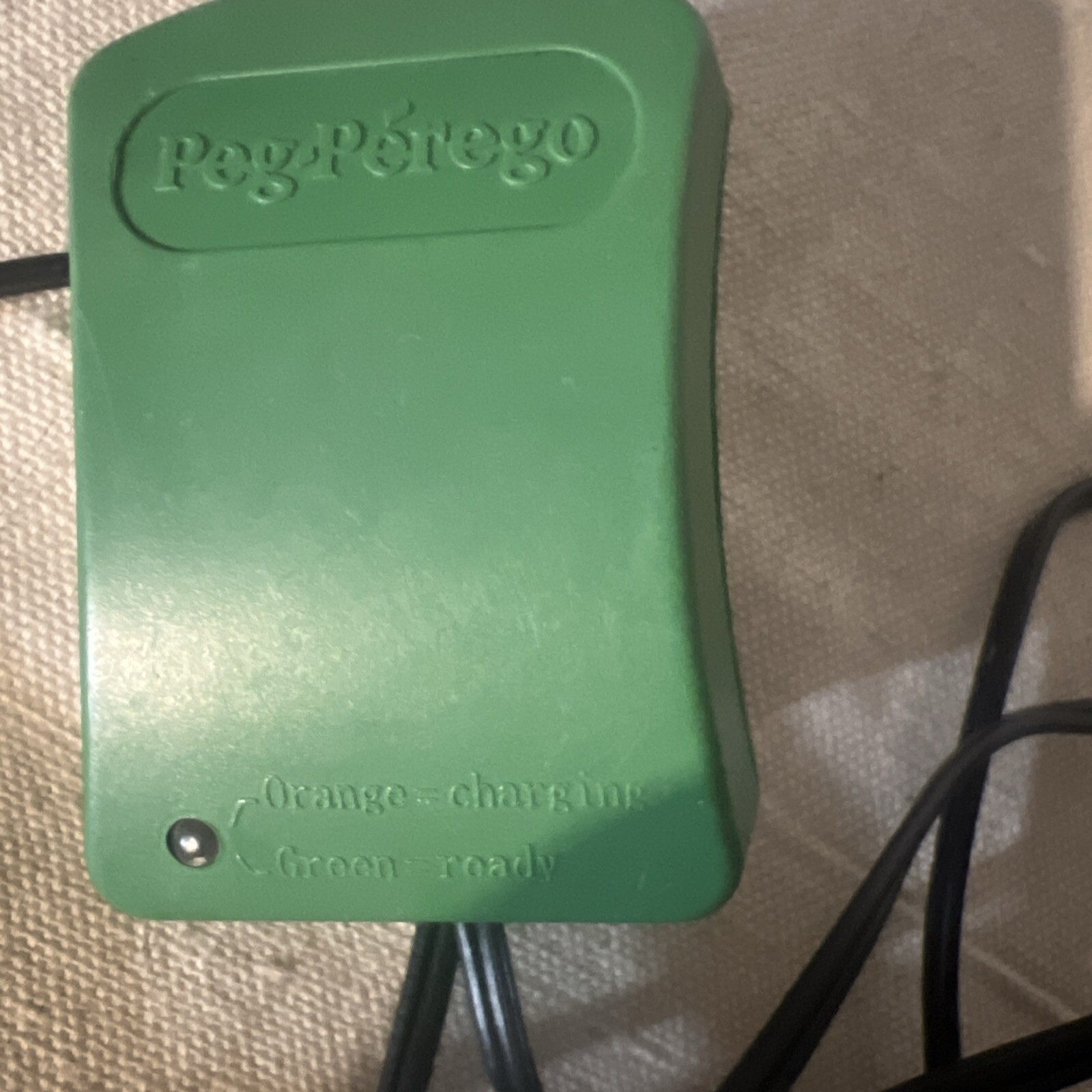 OEM Peg Perego 6V Green Battery Charger 25200012 AC Adapter Plug Thomas Train
