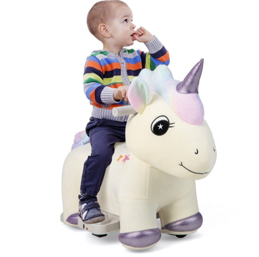 Ride on Toys, 6V Electric Battery Powered Electric Ride on Unicorn with Musi…