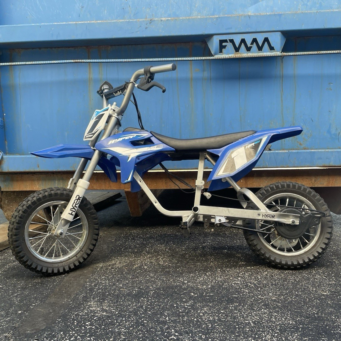 Hyper HPR350 24V Electric Ride-On Dirt Bike Mini Bike, Blue (2024)