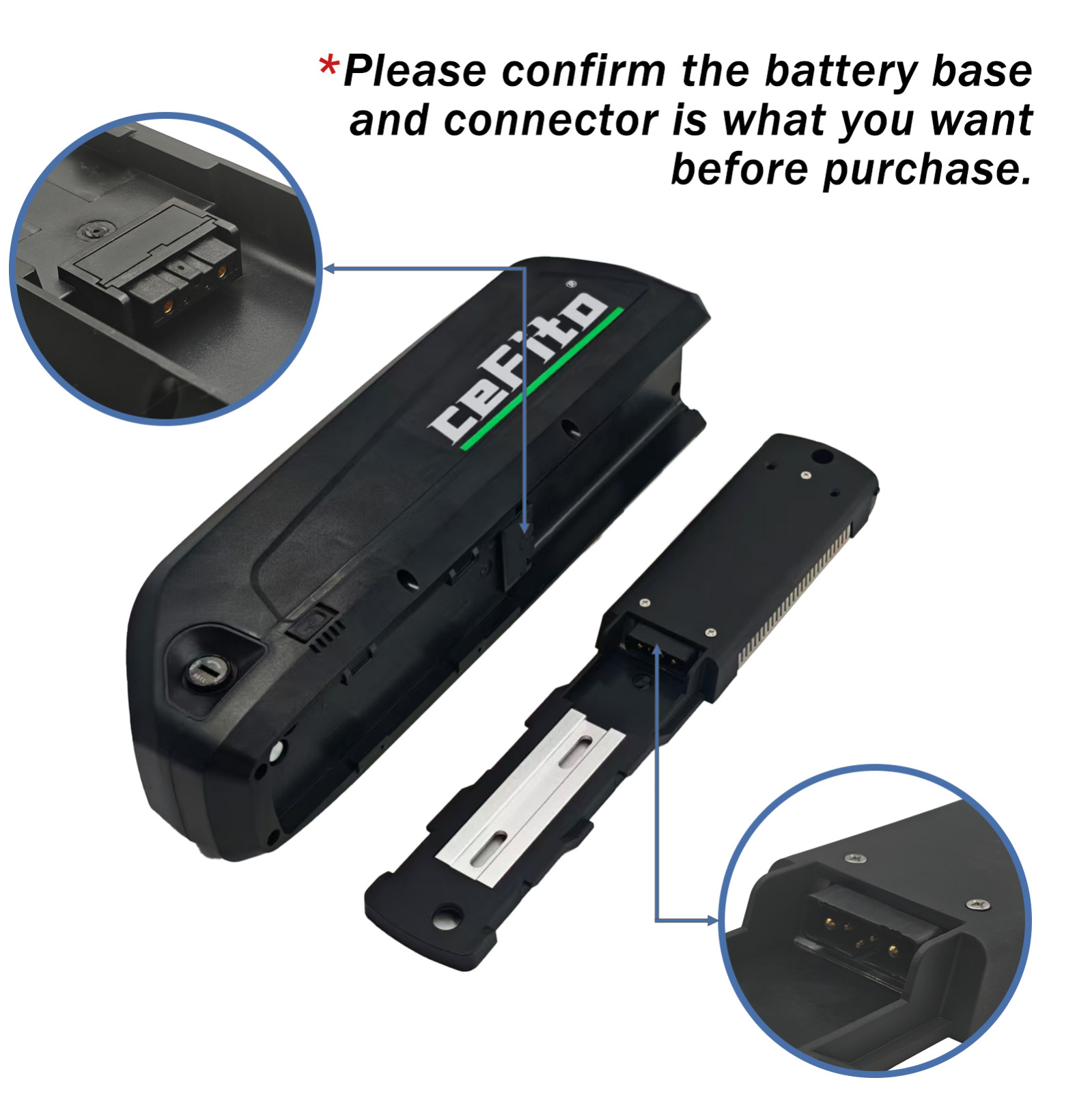 48V 20Ah 16Ah 10Ah Lithium Battery for Electric Bikes, with 30A BMS