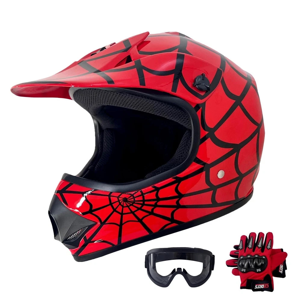KRN Youth Kids Off-Road ATV Helmet DOT Approved – Motorcycle Motocross Dirt B…