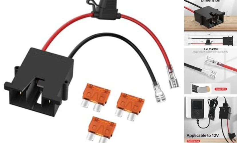 Replacement Wire Harness Connector 12 Volt Power Wheels Battery with 12 AWG