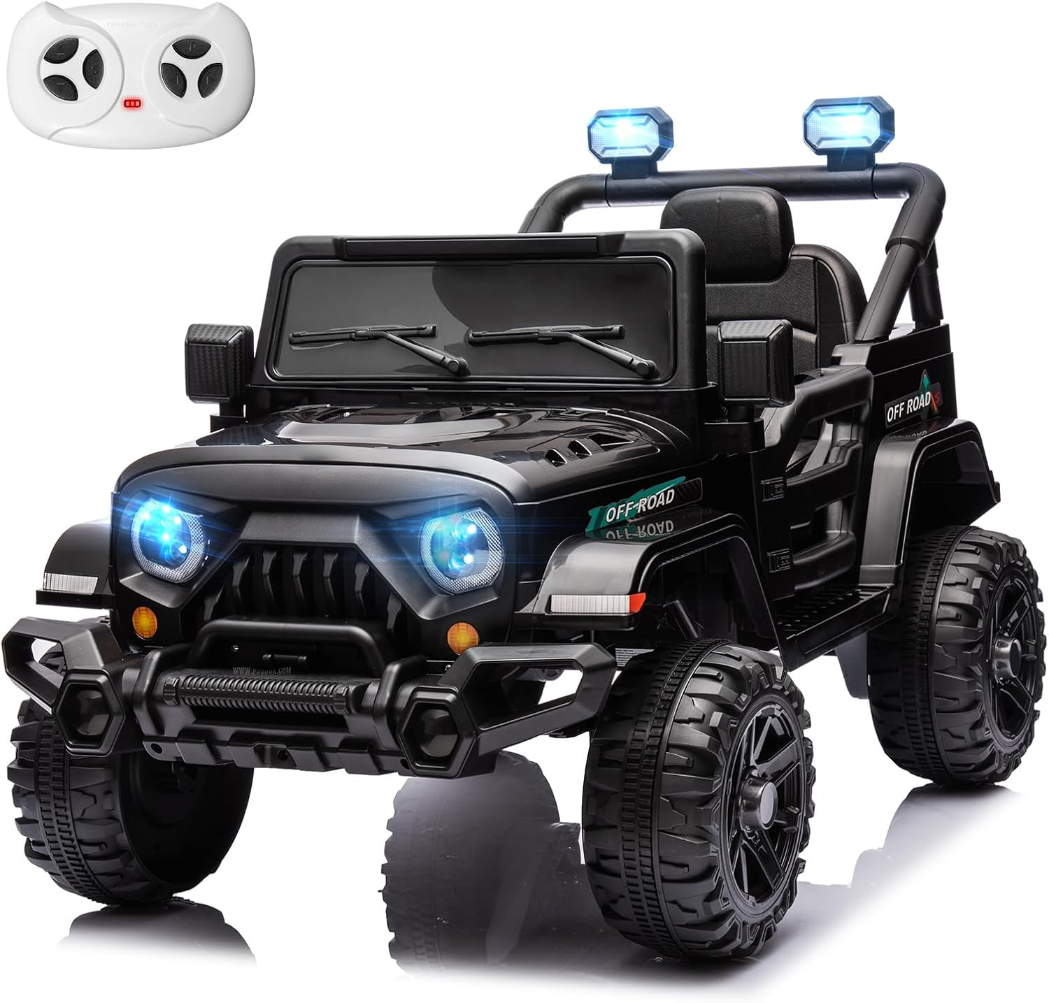 12V Kids Electric Ride on Truck Car Remote Control, Twin 35W Motors 3.5MPH Max