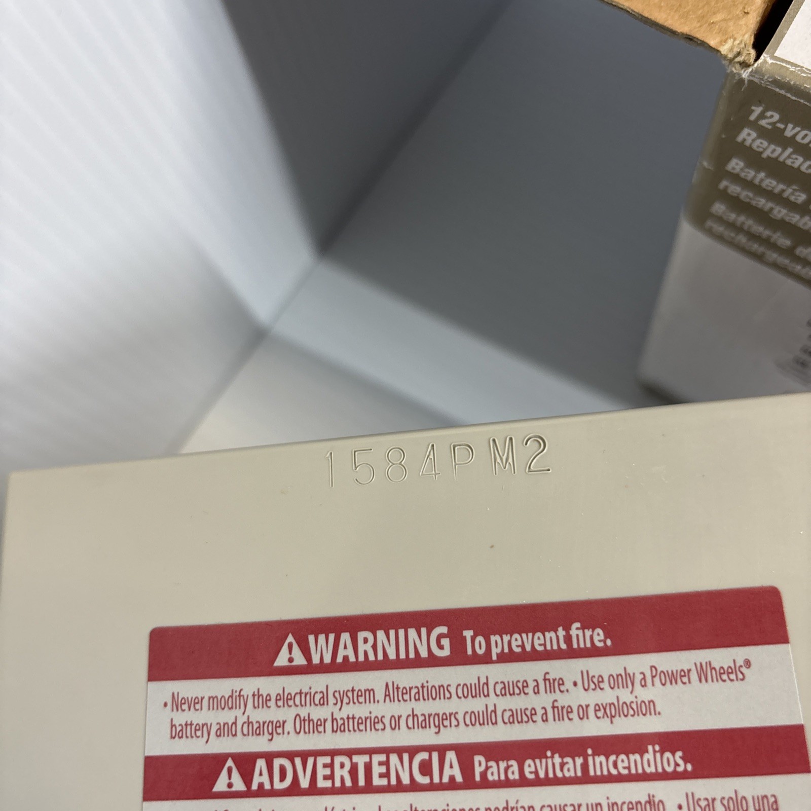 Power Wheels 12-Volt Gray Battery | Replaces 00801-0638 | OEM | Genuine
