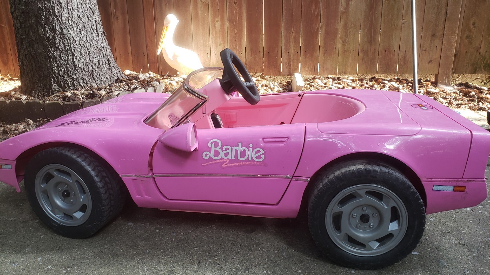 Barbie Corvette 1990 Vintage Power Wheels Pink Original SHIPPED