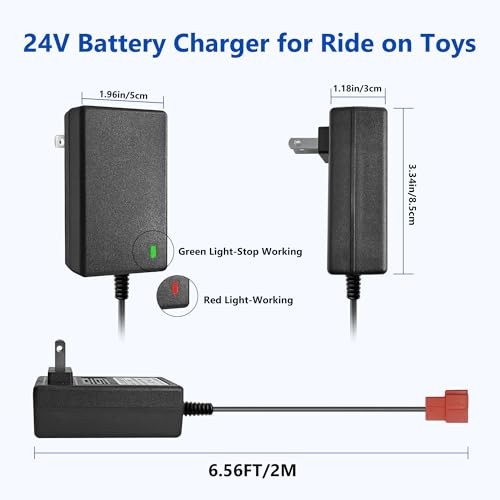 24V Battery Compatible with Ride On Toys for Kids, 24Volt (28.8V) Charger