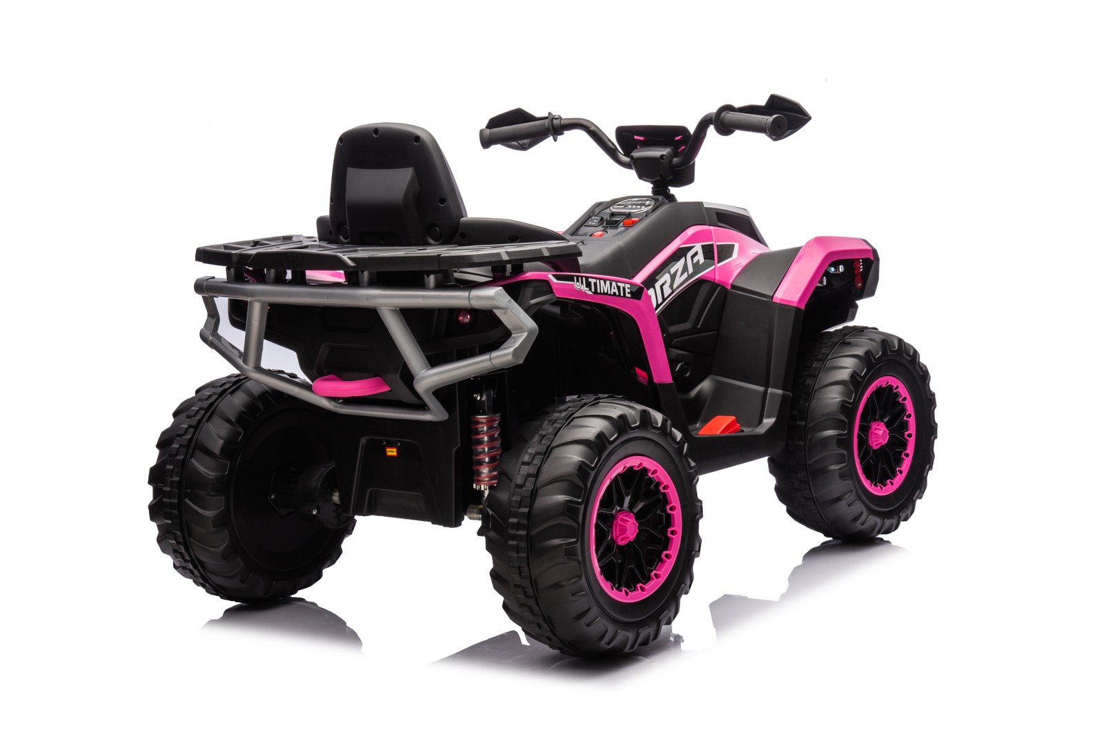 Kids ATV 4 Wheeler 24V Electric ATV Ride On Toy W/ 2-Seater 6 Mph Max Speed-Pink