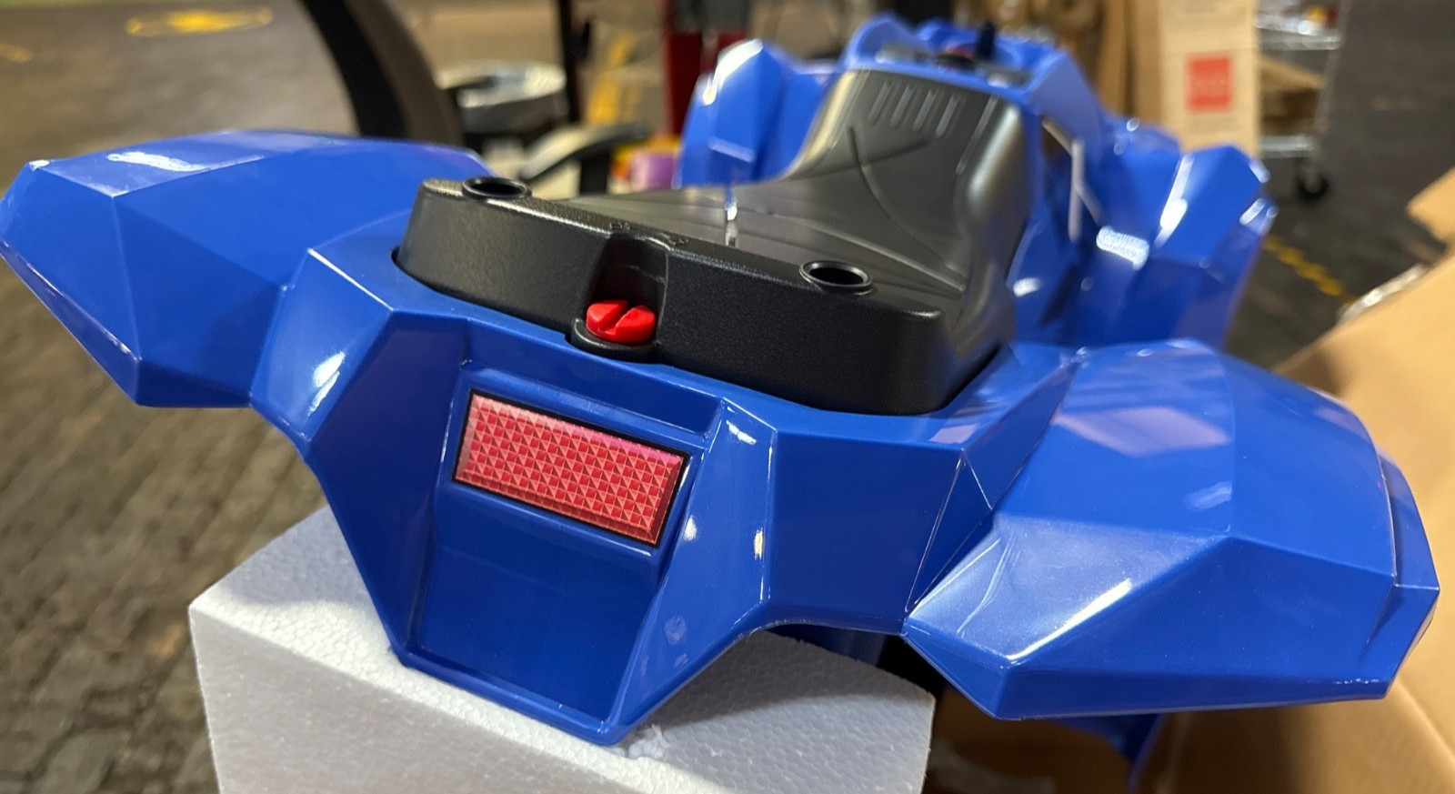 BCP 12V Kids Ride-On 4-W Quad ATV Car w/ 2.4mph Max, Bluetooth, Headlights, Blue