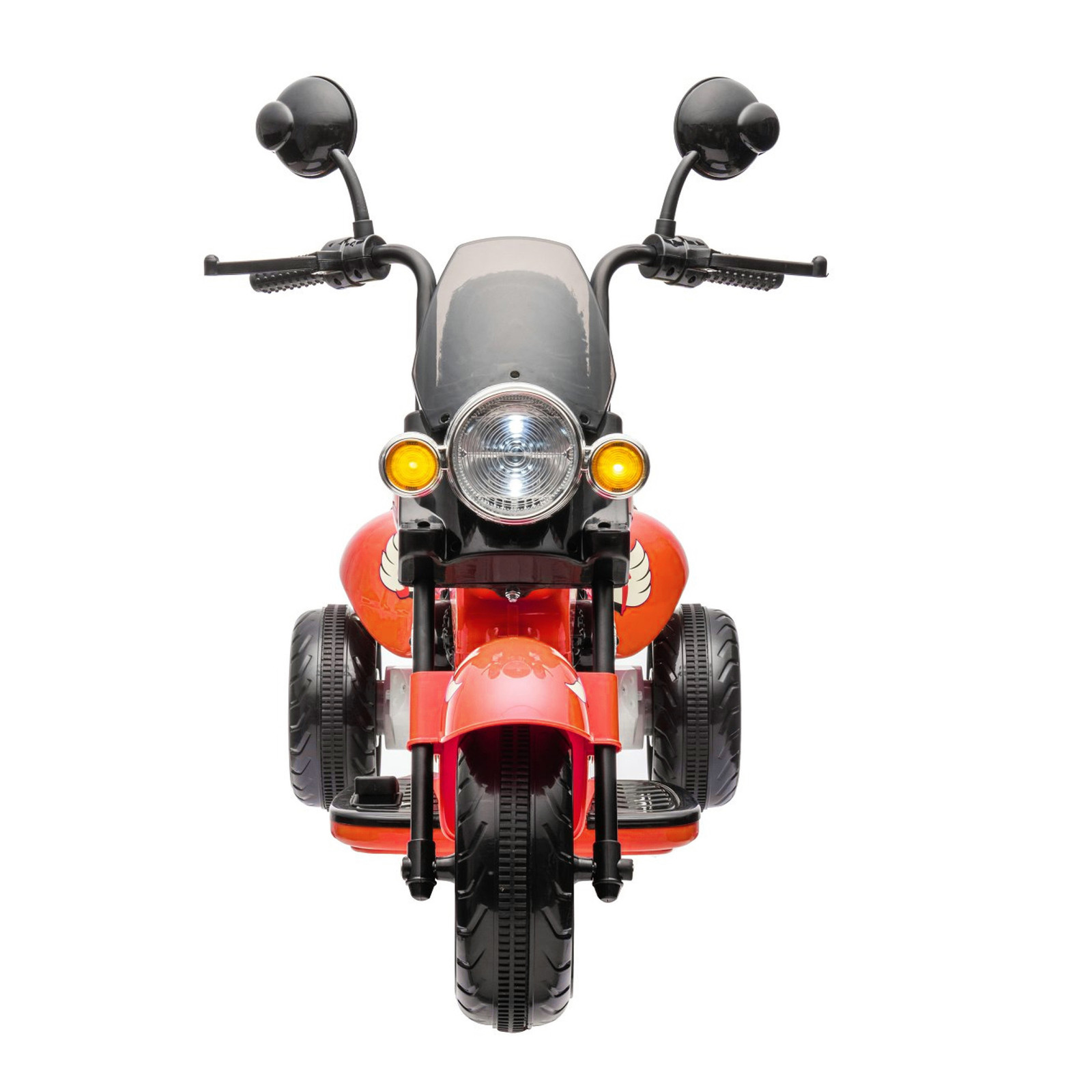12V Freddo Kids Cruiser Ride On Motorcycle Electric Chopper Toy Trike Orange Car