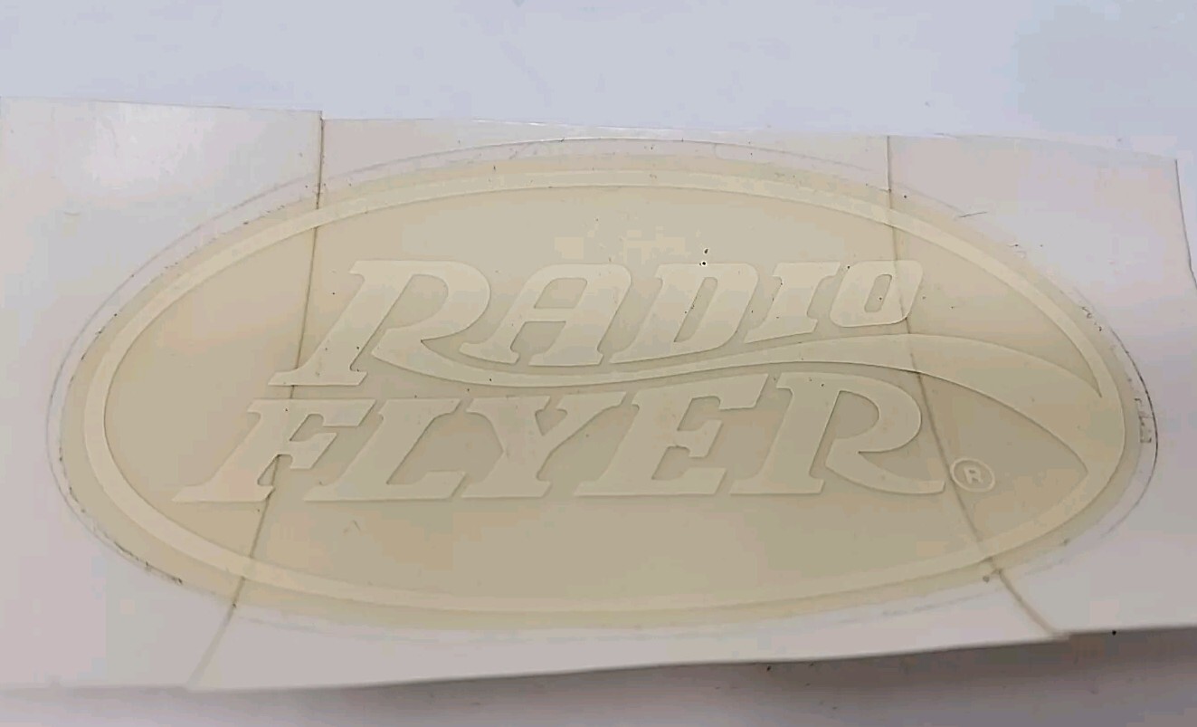Vintage Original Radio Flyer Decals Stickers Approx. 5″ x 2-1/2″ PB127