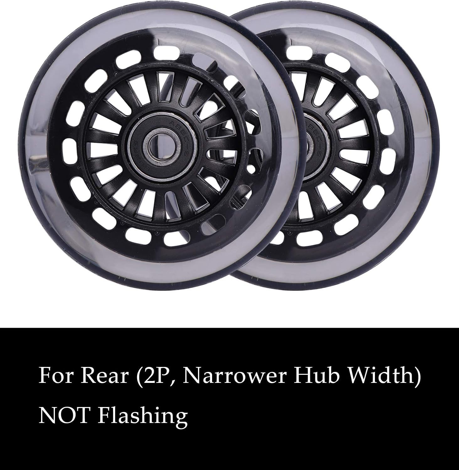 Wiggle Car Polyurethane Replacement Wheels Set – Light Up Front & Rear Upgrade