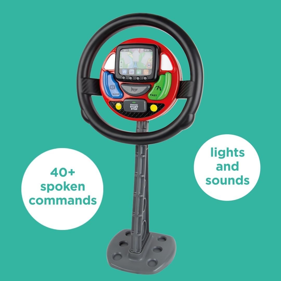 Toy Steering Wheel with Interactive Features, Ideal for Kids 18 and Older