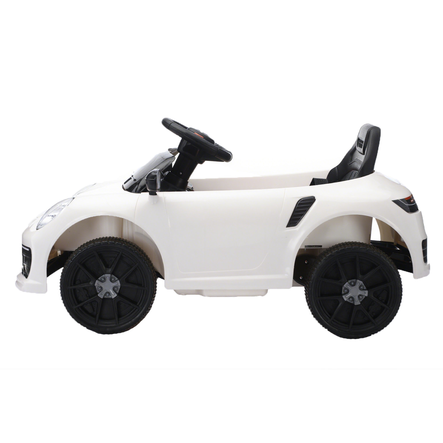 Ride on car Kids Electric Car Riding Toys for Kids W/Remote Control Swing White