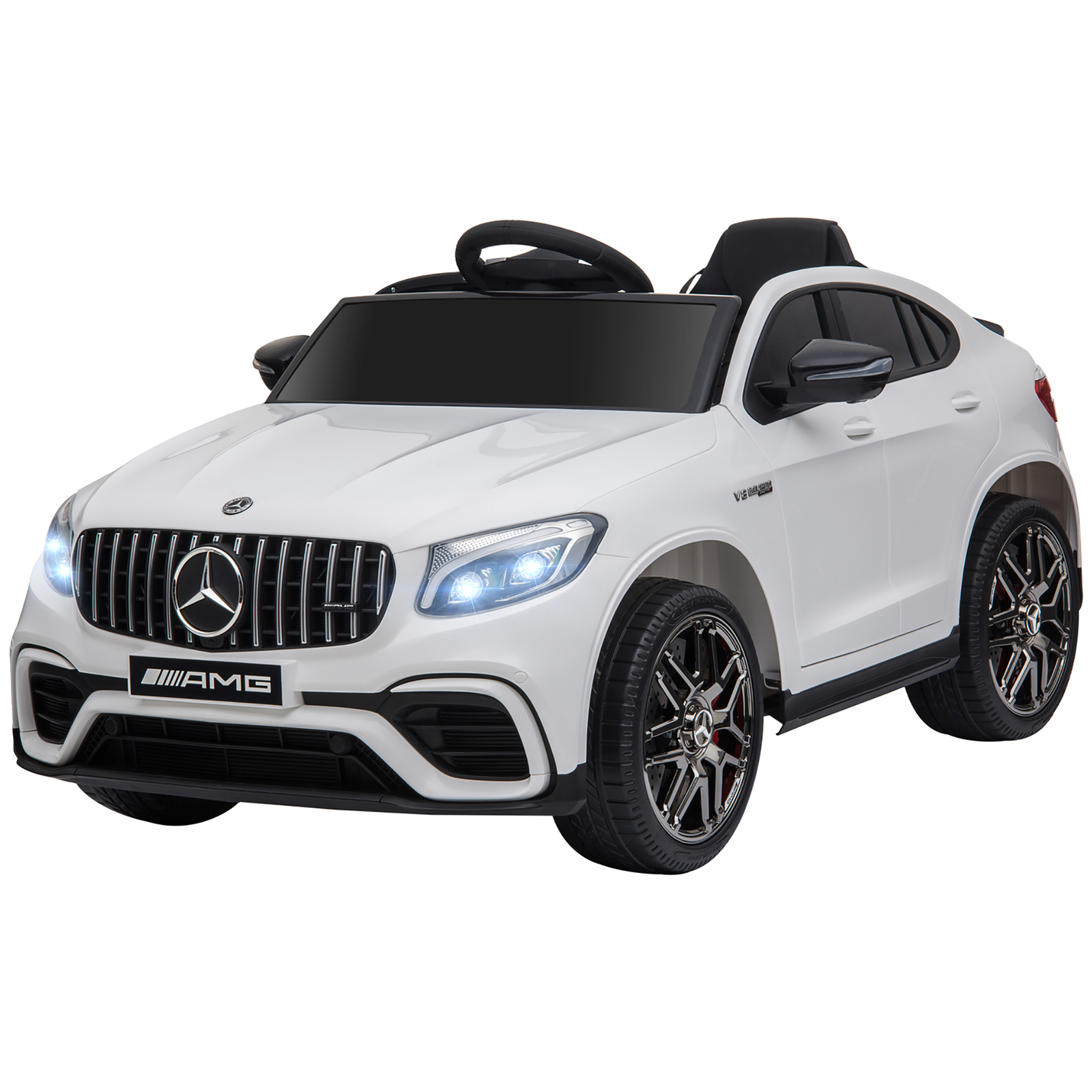 12V Ride On Toy Car for Kids with Remote Control Mercedes Benz AMG GLC63S Coupe