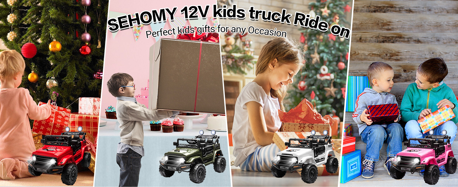 Jeep License Kids Ride On Car 12V Electric Vehicle Toy Truck w/Remote Control
