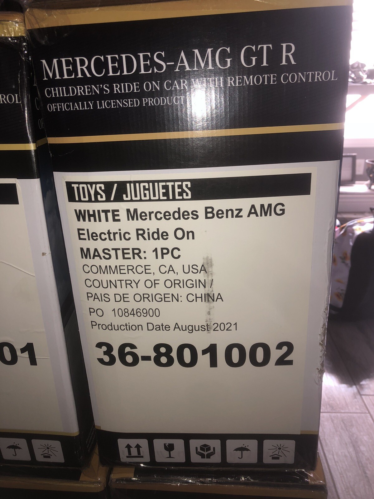 Kids Ride on Car Mercedes Benz AMG Electric Battery Powered Car – Red/White