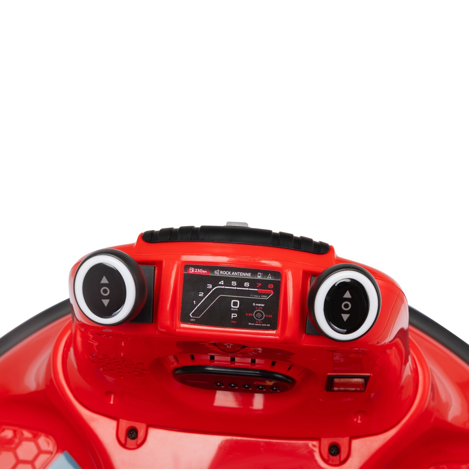 TOBBI Ride on Bumper Car for kids 360° Spinning w/Remote Control LED Light Red