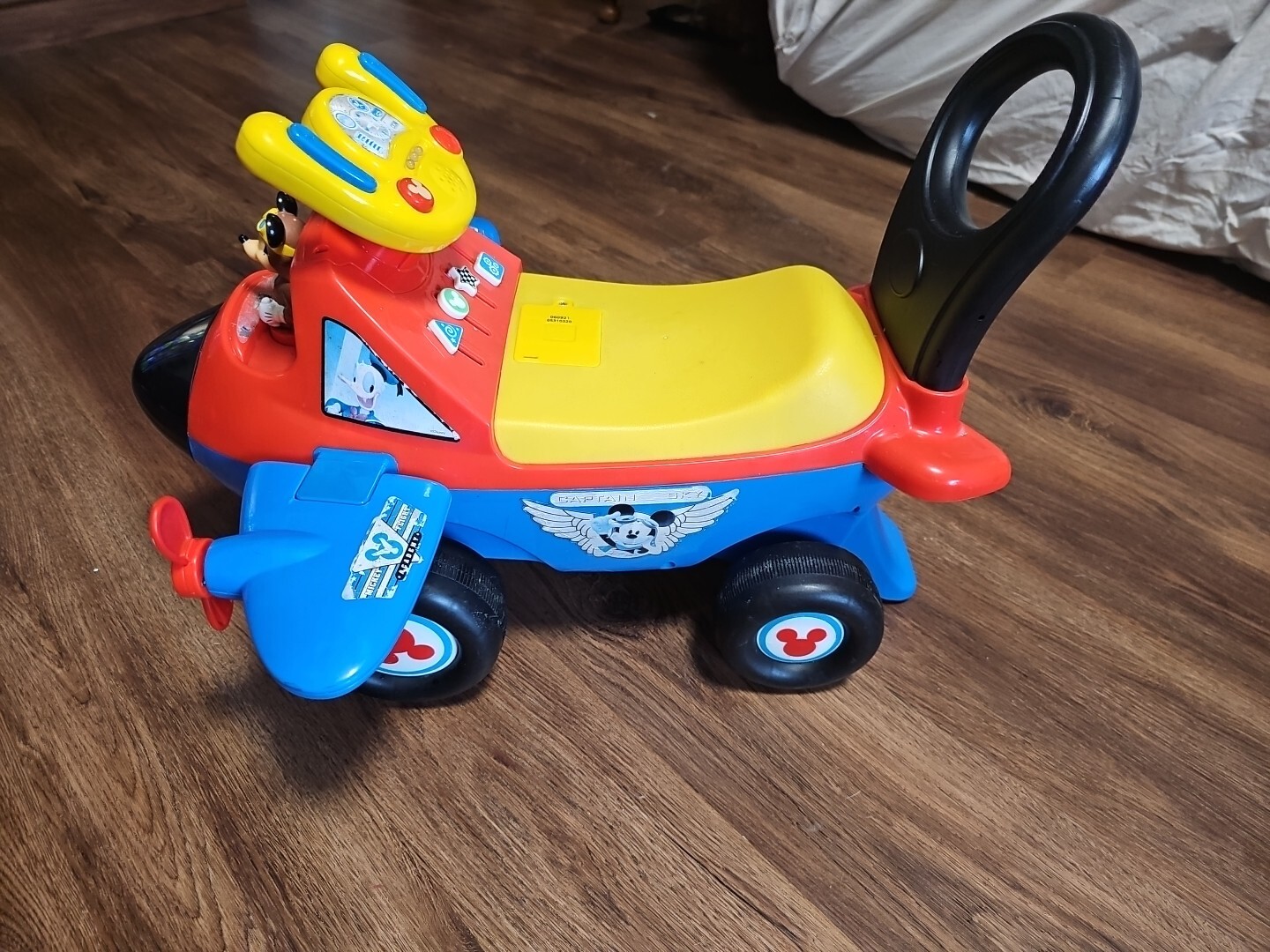 Kiddieland 55376 Disney Lights and Sounds Activity Ride-On Mickey Mouse Plane