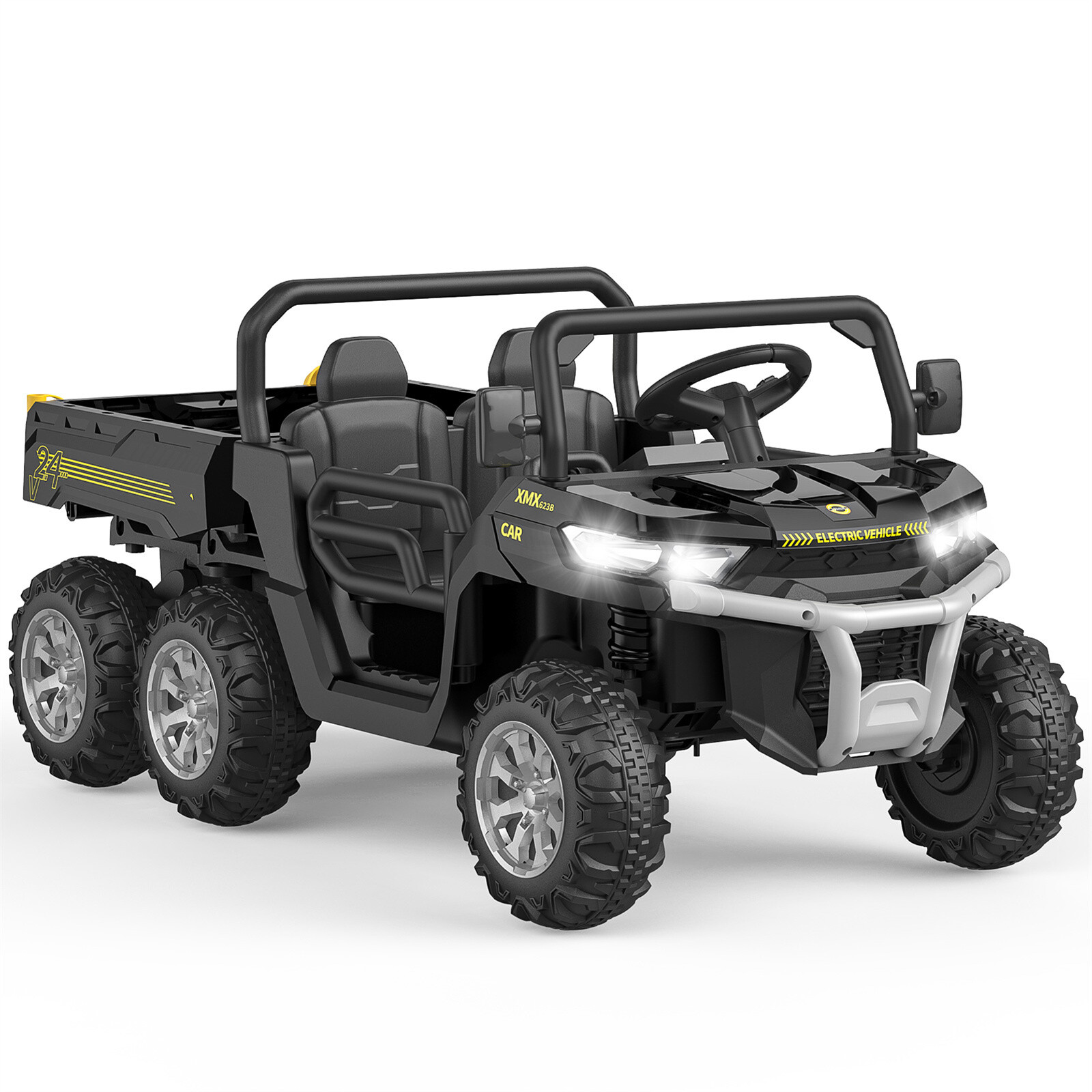 24V Ride on Dump Truck with Remote Control Electric Dump Bed Electric Vehicles
