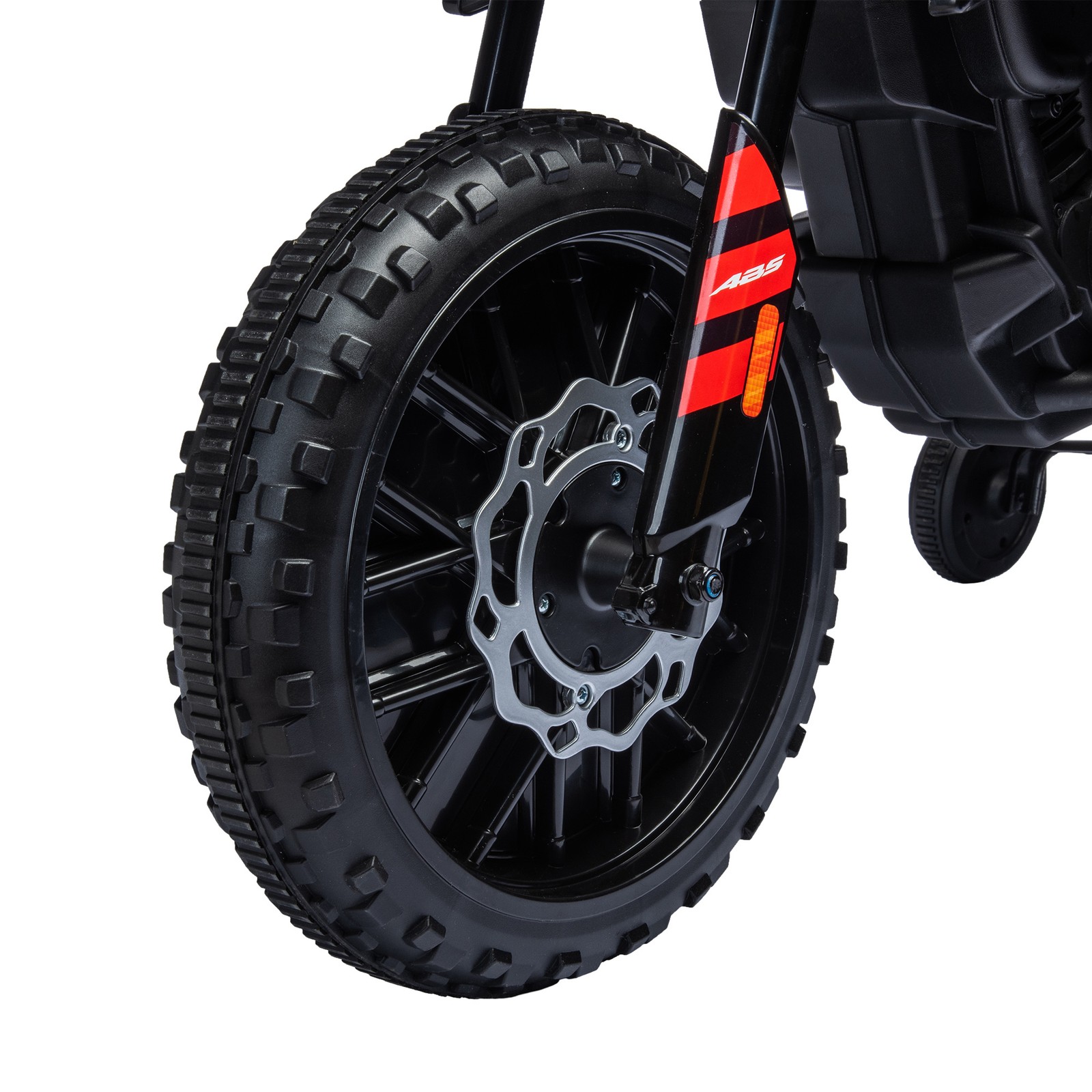 12V Aprilia Licenced Kids Motorcycle with Training Wheels, Red