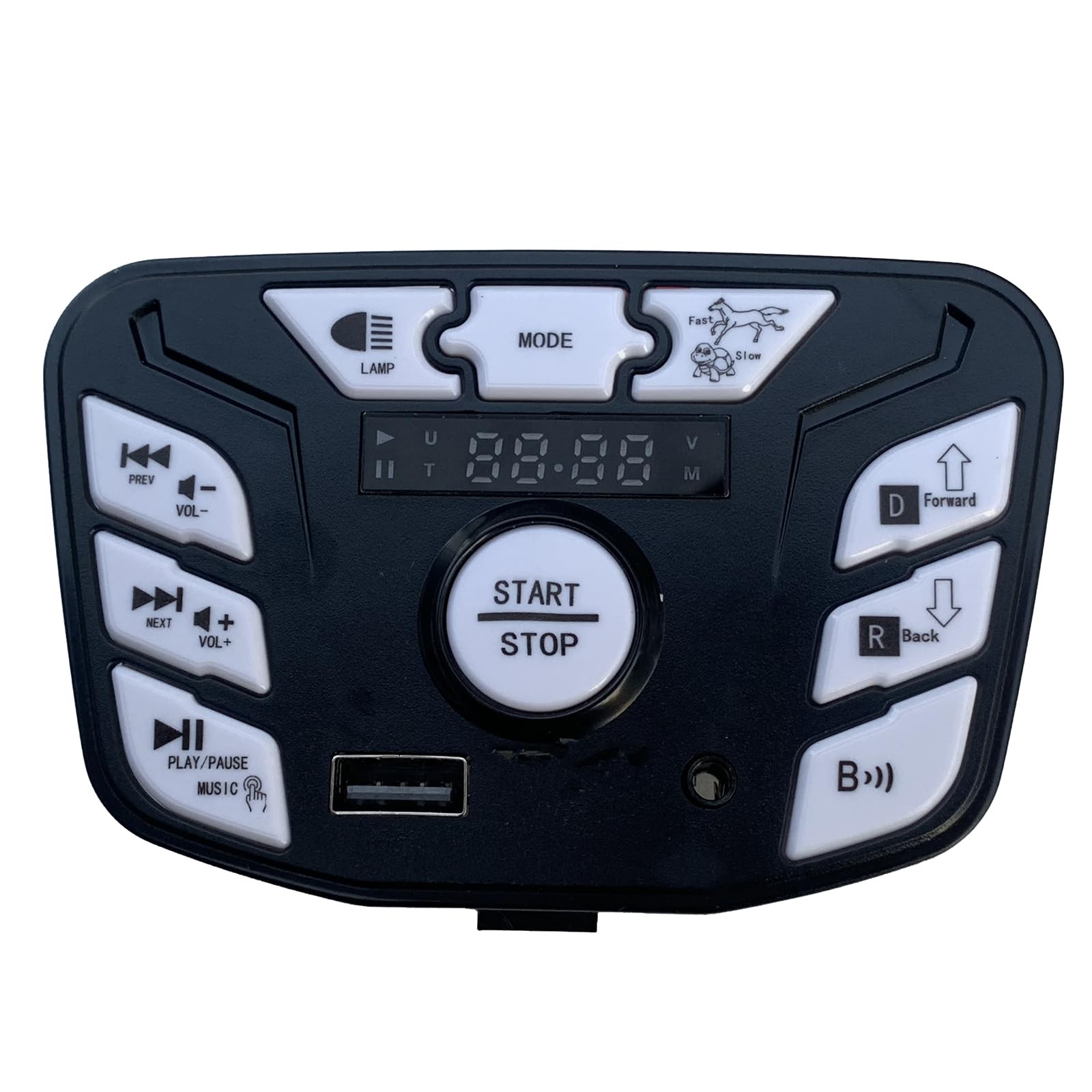 JR1927M-Z 24V Black Children’s Electric Vehicle Central Control, with Music P…