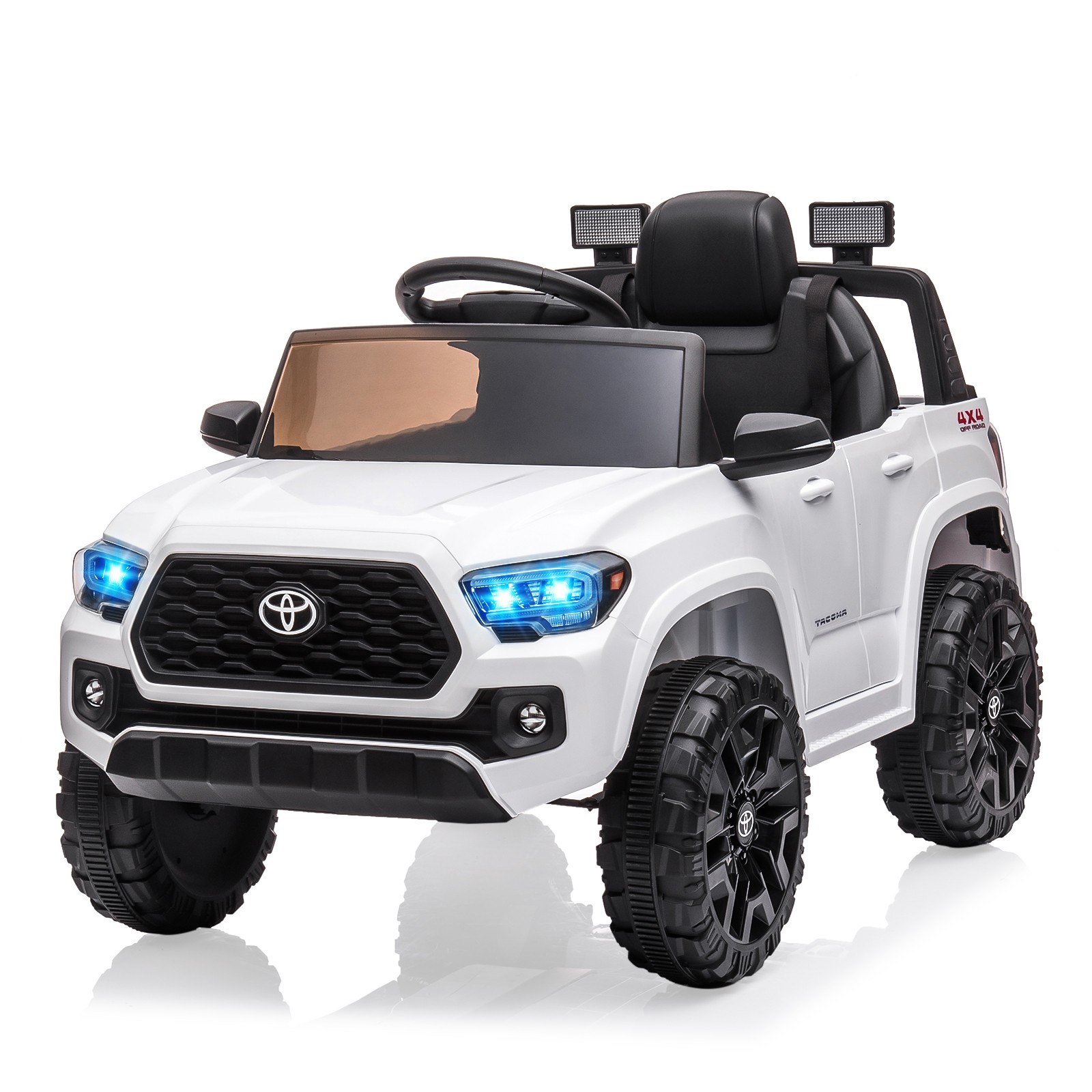 12V Kids Licensed Tacoma Electric Ride On Car Remote Suspension LED Safety Belt