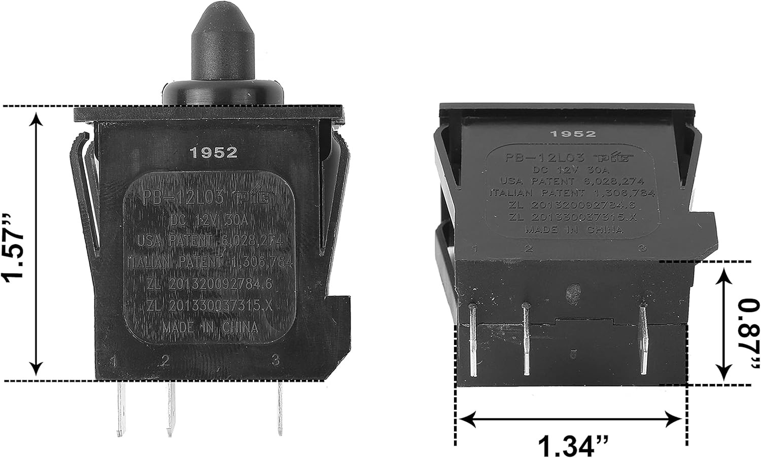 Plunger Type Accelerator Foot Switch Parts for Power Wheels Children Ride on Car