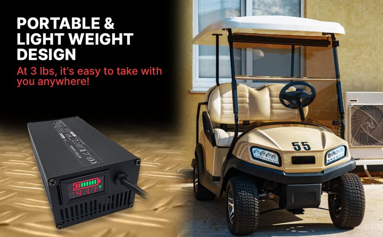 36V EZGO Marathon Golf Cart Battery Charger with SB50 Connector and… Fast Ship