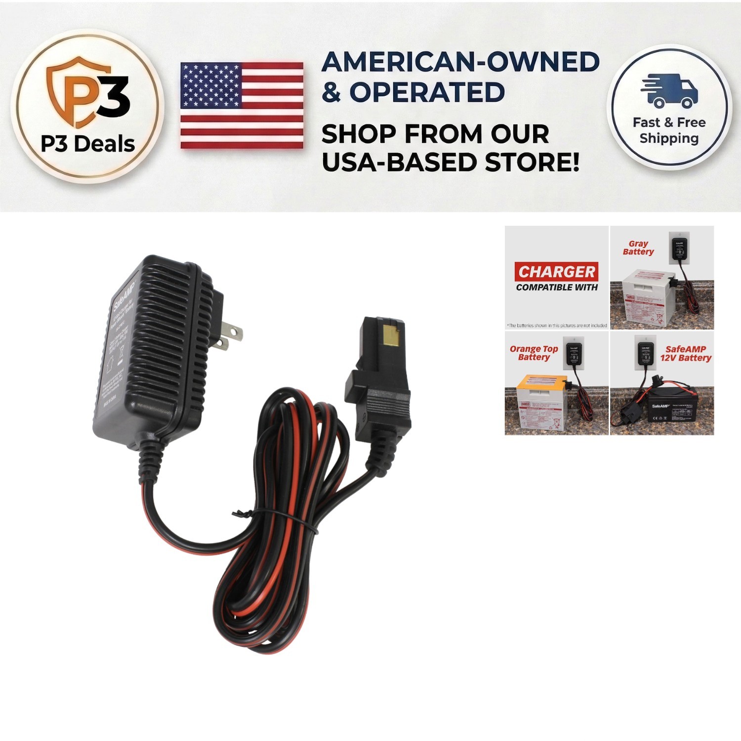 12V Charger for Power Wheels