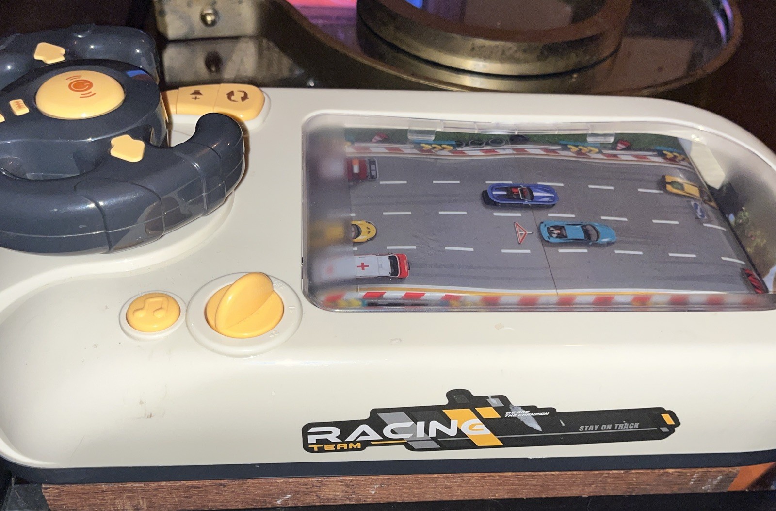 Car Racing Adventure Driving Toy with Steering Wheel Very Unique