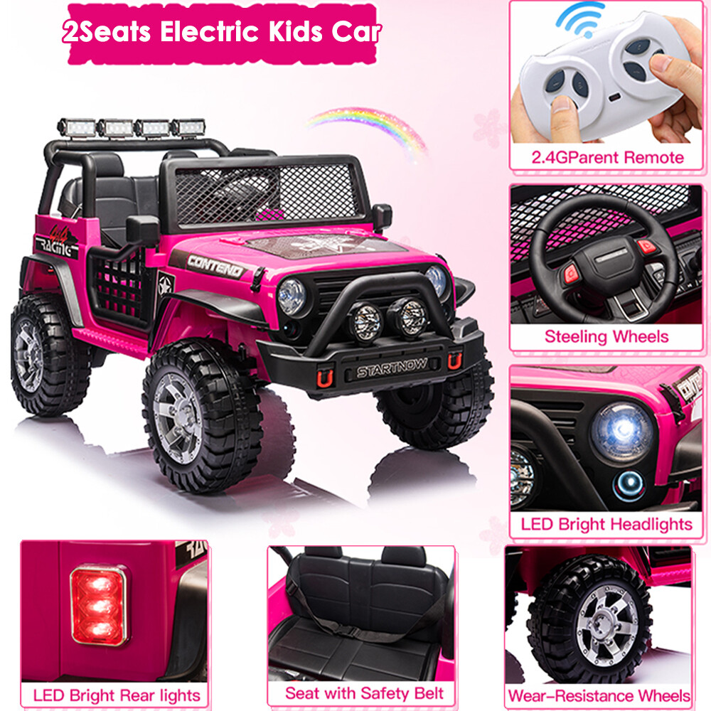 12V Kids Ride-On Electric Car for Kids Power Wheel ATV Truck Car 3-8 Years Old
