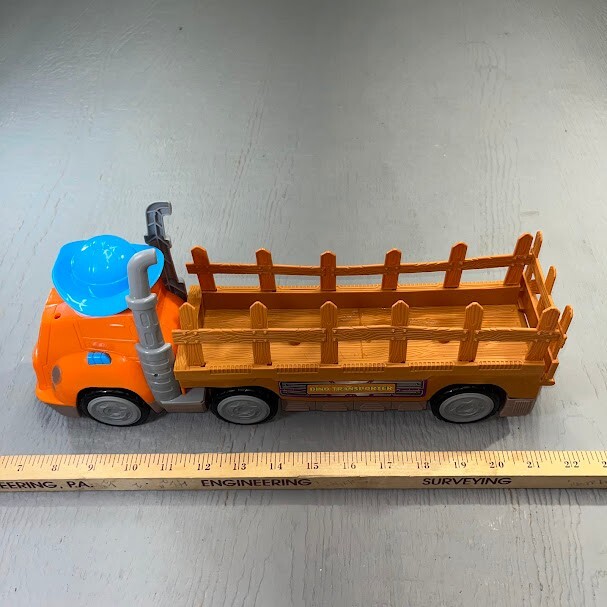 Kid Connection Dino Transporter Truck Kids Toy Removable Bed Push Button Sounds