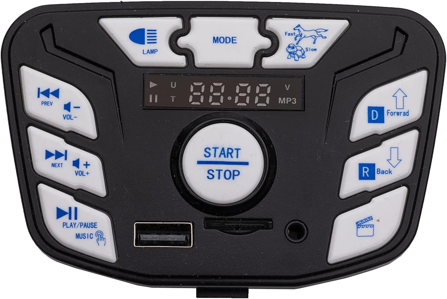JR1927M-Z Blue 24V Children’s Electric Vehicle Power Supply Central Control Swit